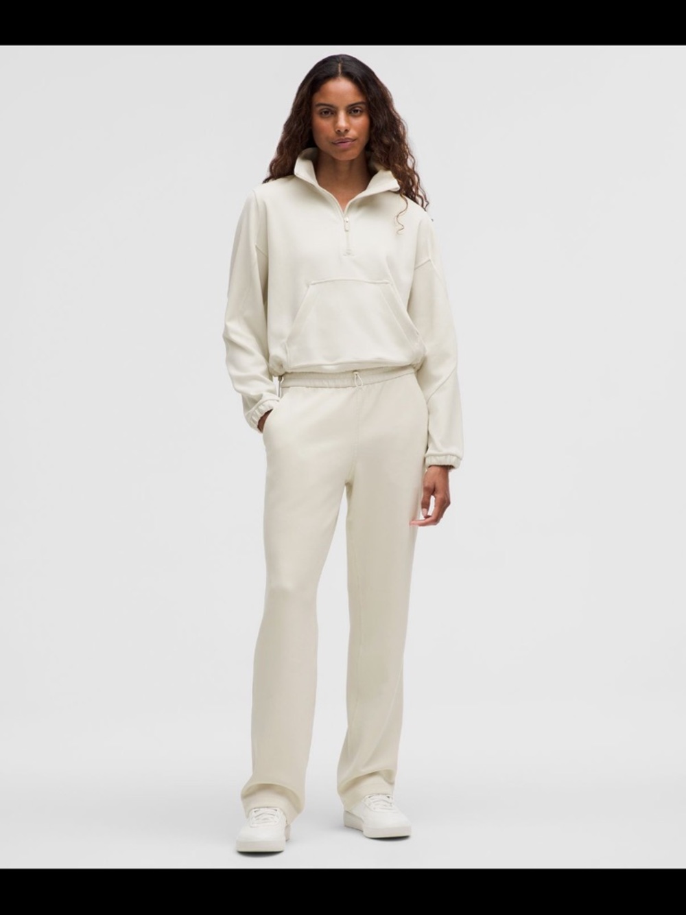 lululemon athletica Cream Track Pants - Straight Leg Joggers